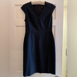 Navy Ann Taylor Sheath Dress